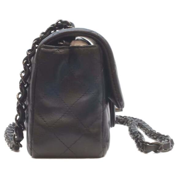 CHANEL A69900 Lamb So Black Mini Matelasse 20 Shoulder Bag, with Hardware, Wo... - Picture 4 of 11